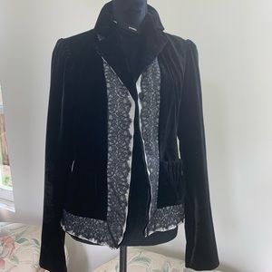 T Tahari silk velvet jacket